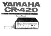 Yamaha CR-420 - Owners Manual 